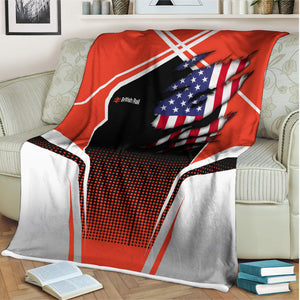 Railspirit Personalized Bristish Railway Blanket American Vintage All Over Printed Blanket
