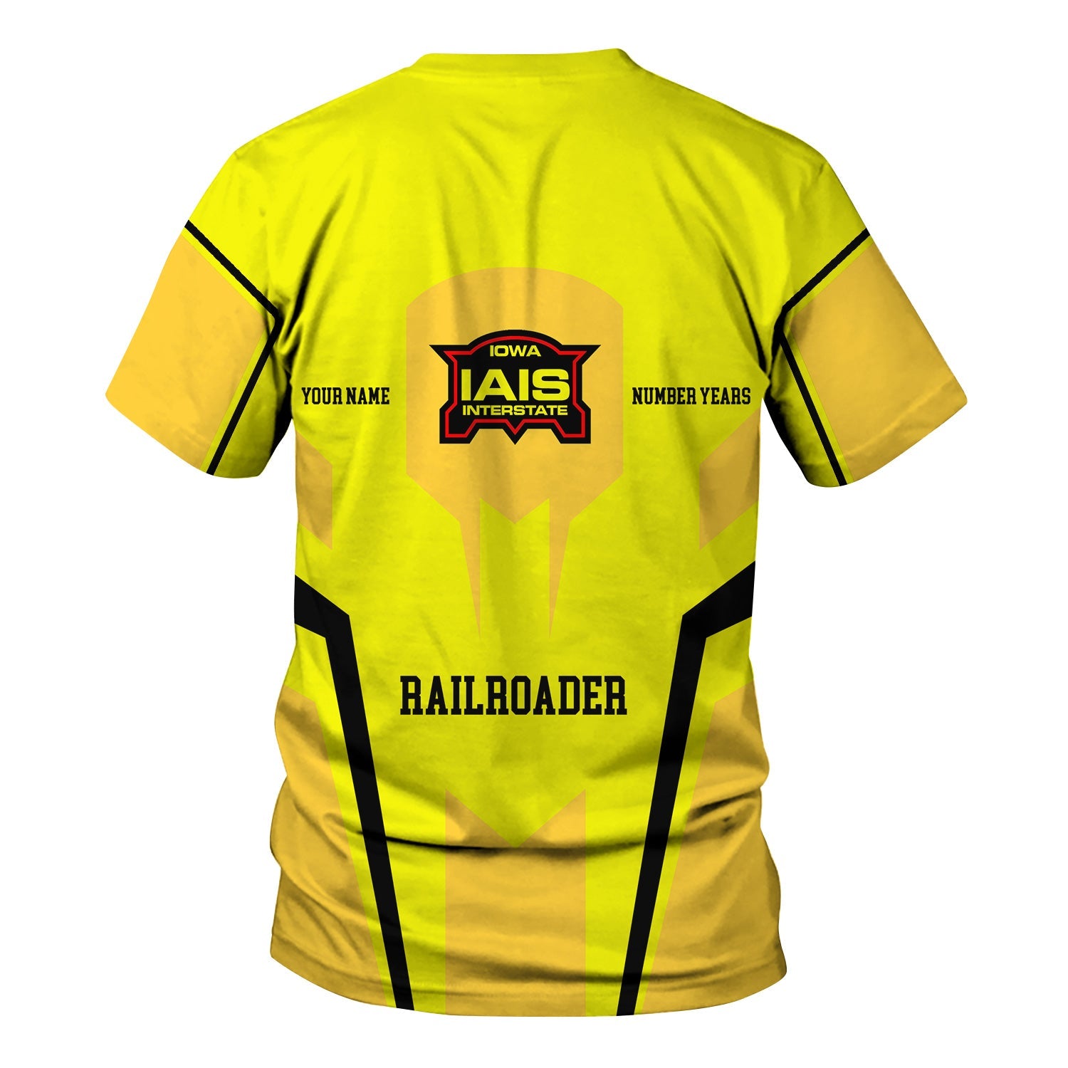 Railspirit Personalized Iowa Interstate Railroad T-Shirt Custom Year Railroader IAIS Shirt Gift Idea For Train Lover