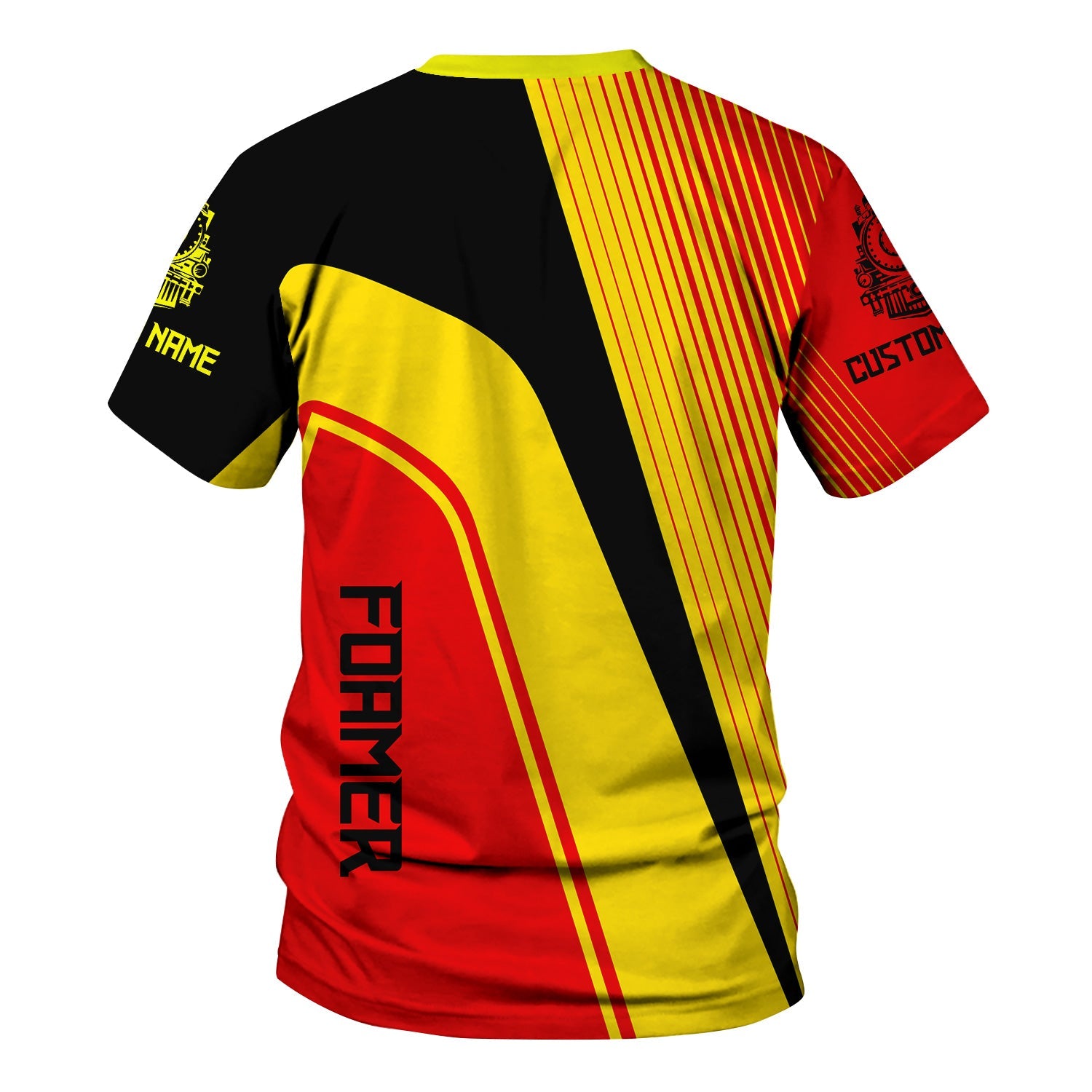 Railspirit Personalized Iowa Interstate Railroad T-Shirt Vibrant Striking Style IAIS Shirt For Rail Enthusiasts