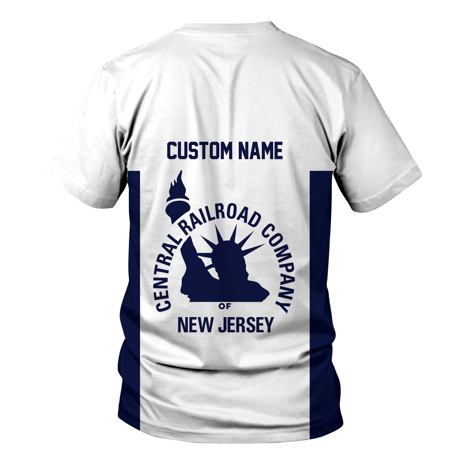 Railspirit Custom Name CNJ Jersey Central Railroad T Shirt Yes I Need All Those Train Printed Shirt