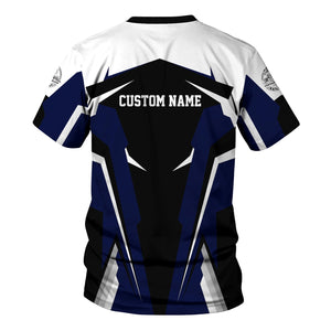 Railspirit Personalized CNJ Jersey Central Railroad T Shirt Strong Line Style Train Unisex Shirt All Over Print