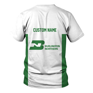 Railspirit Custom Name Burlington Northern Railroad T Shirt Yes I Need All Those Train Printed Shirt