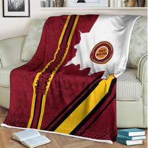 Railspirit Personalized Chicago Great Western Railroad Blanket Vintage All Over Printed Blanket