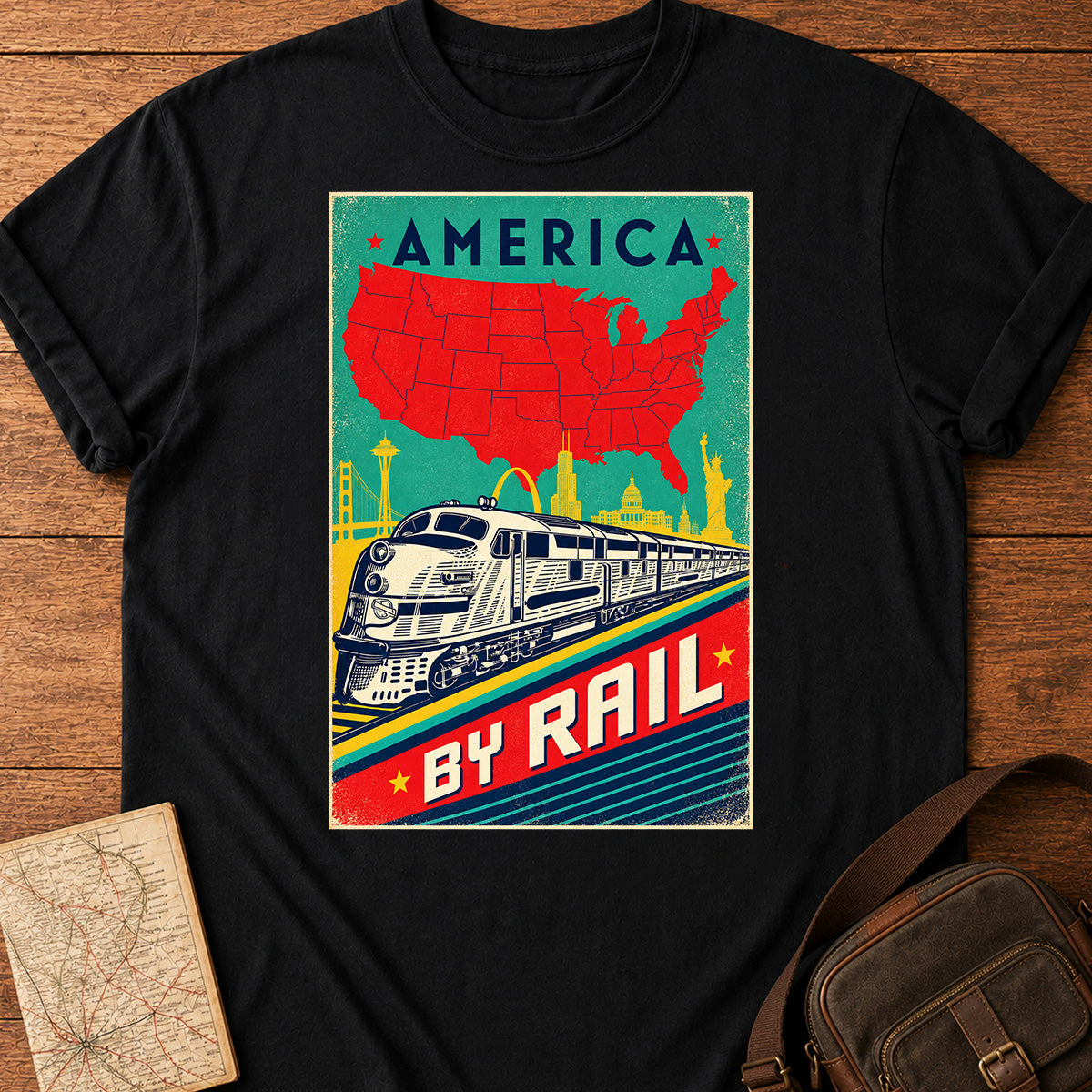 America By Rail T-Shirt