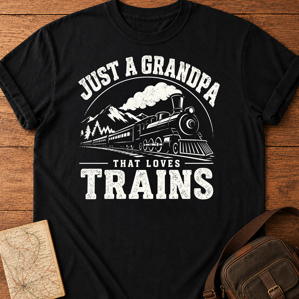 Train Loving Grandpa T-Shirt