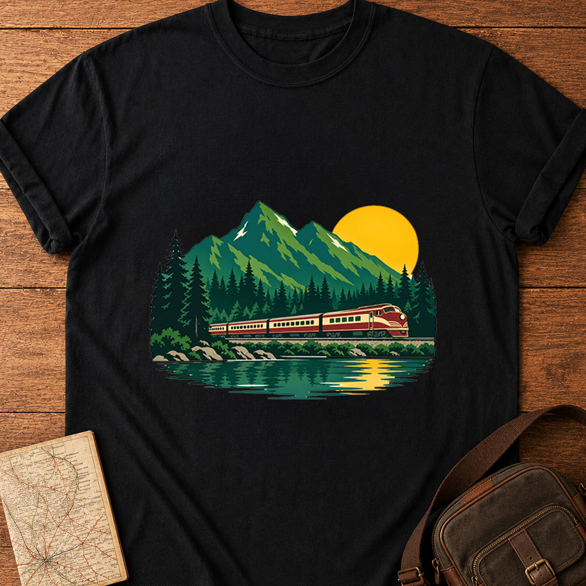 Stunning Sunrise Train Journey T-shirt