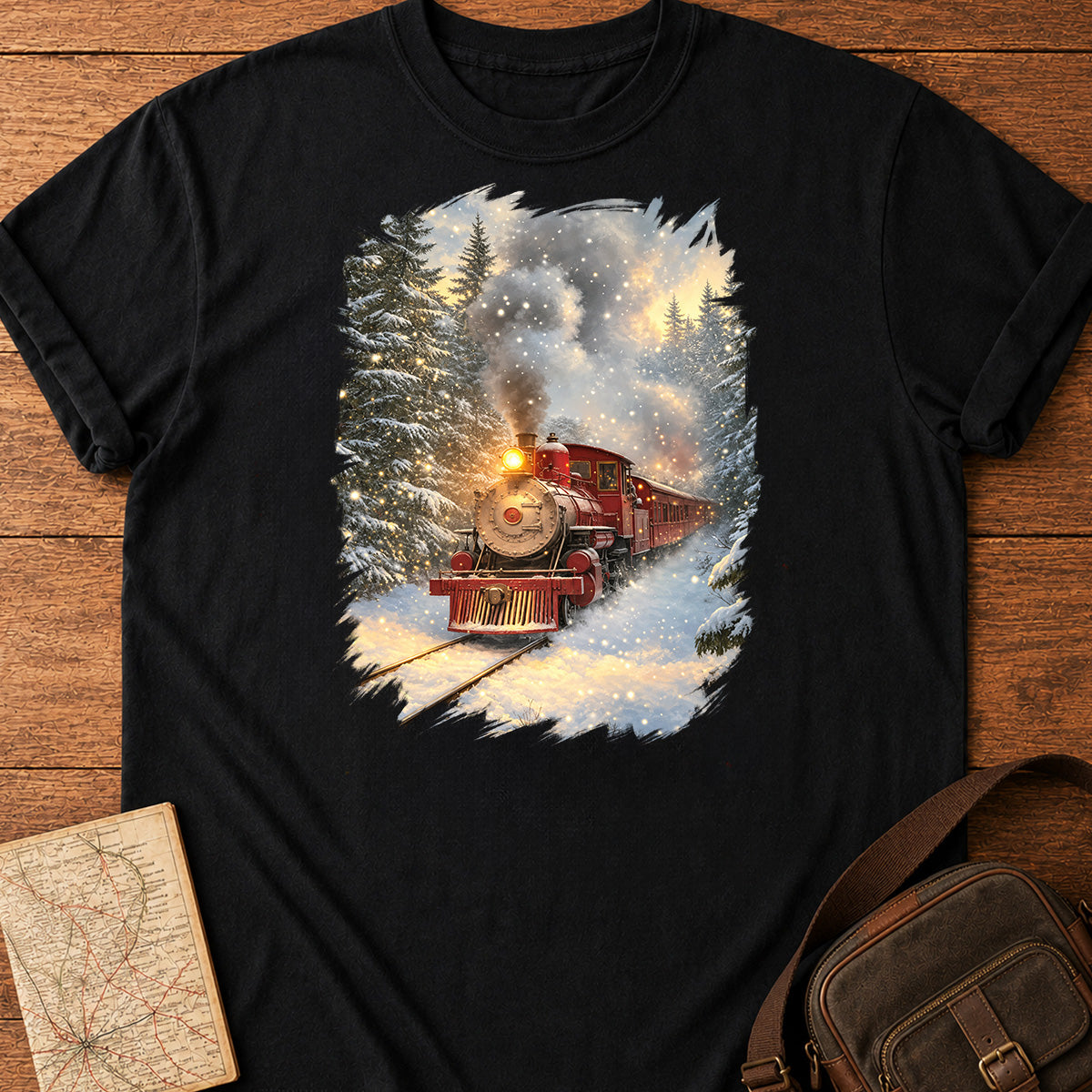 Christmas Express Snowy Forest T-shirt