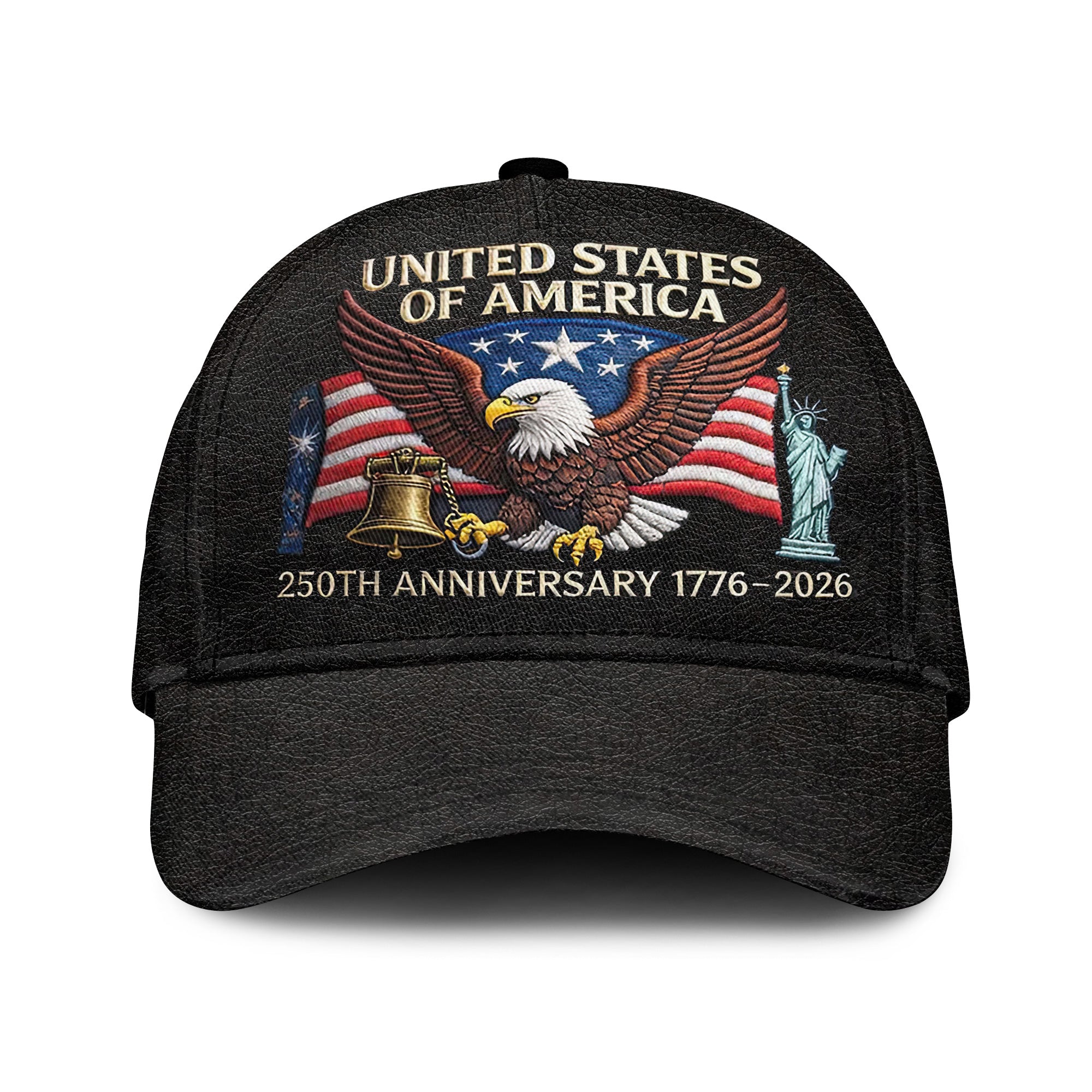 USA 250th Anniversary Printed Hat, American Eagle Patriotic Cap, United States 1776–2026, Gift for Veterans, Dad, Freedom Lovers