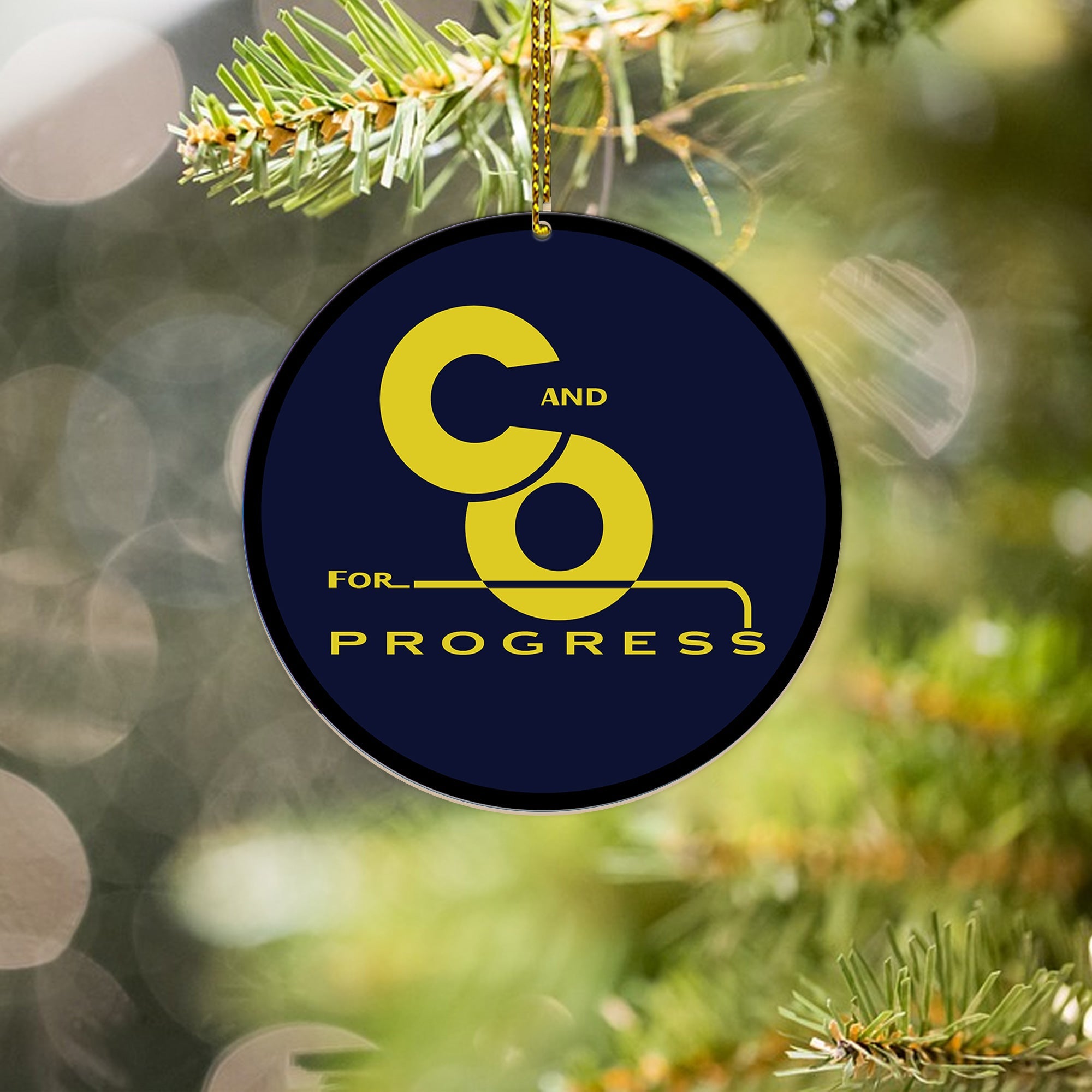 Chessie System Railroad Ornament, Vintage Train Logo Round Christmas Decoration, Perfect Gift for Railway Collectors