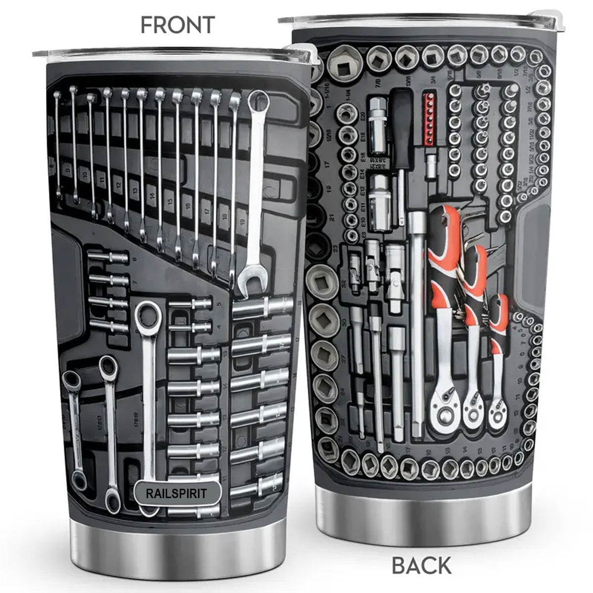 Mechanic Tool Graphic Printed Tumbler With Lid Mechanic Gift Idea