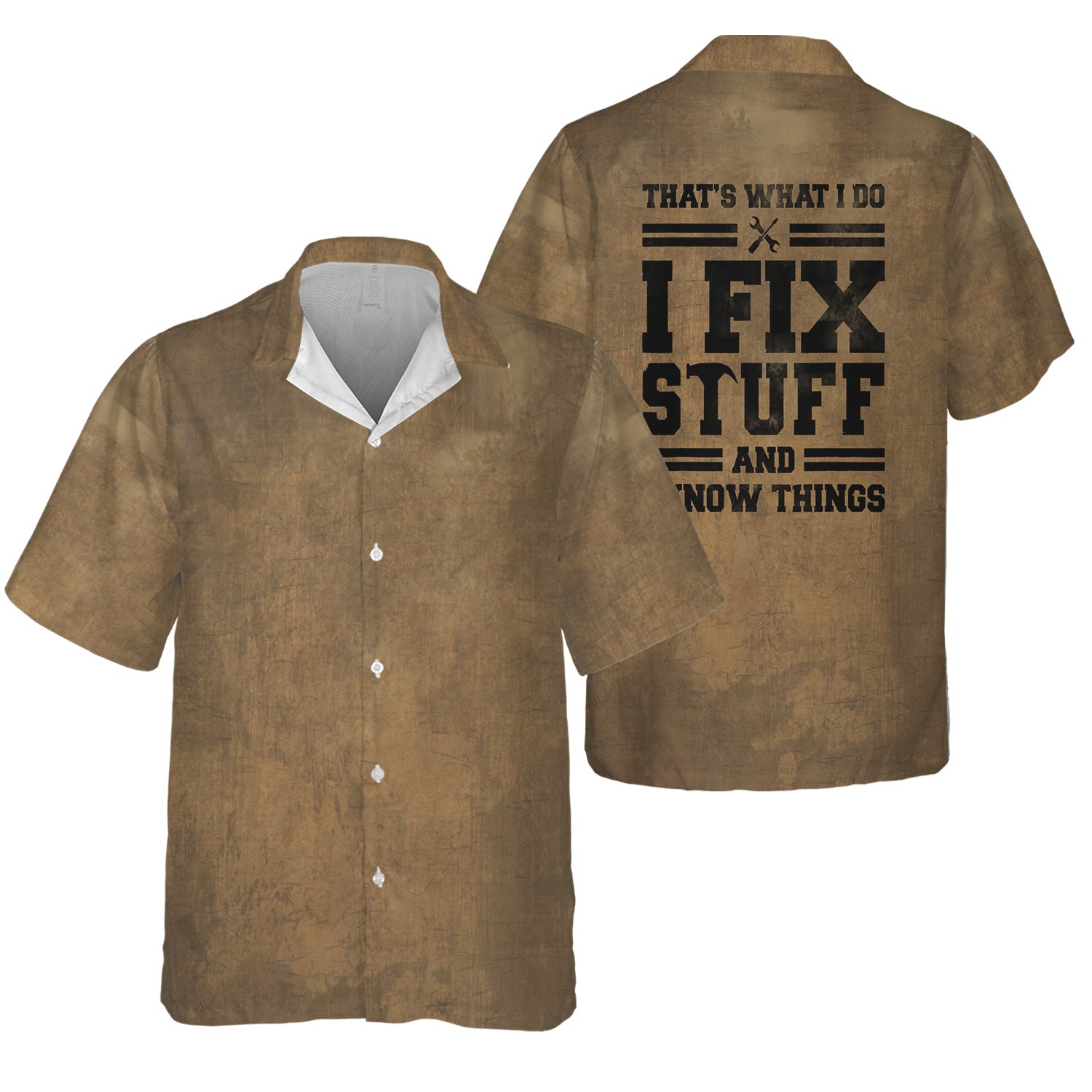 I Fix Stuff And I Know Thinks Retro Mechanic Hawaiian shirt, Father’s Day Mechanic Shirt, Gift Idea For Him