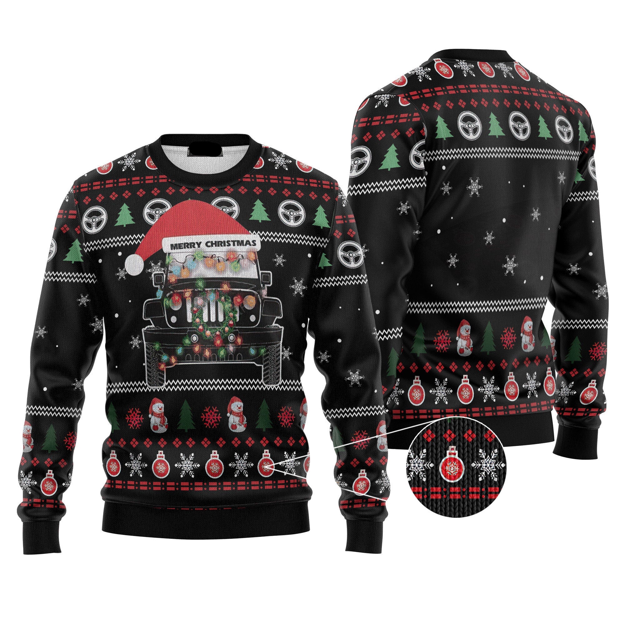 Hobby Jeep Merry Christmas Christmas Ugly Sweater, Ugly Christmas Sweater, Funny Xmas Sweaters
