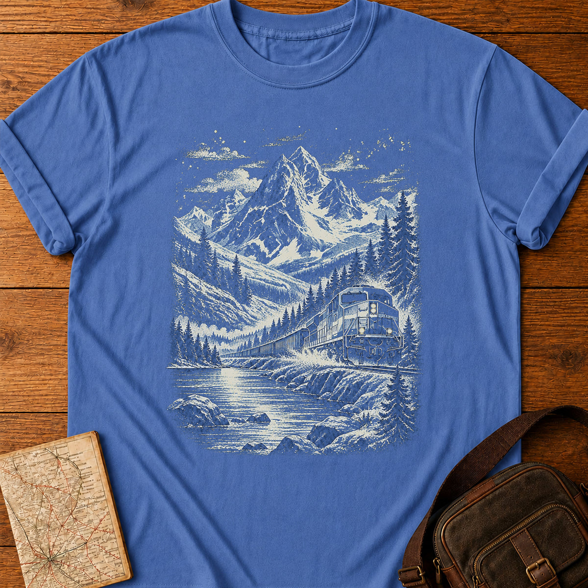 Starry Night Train T-shirt