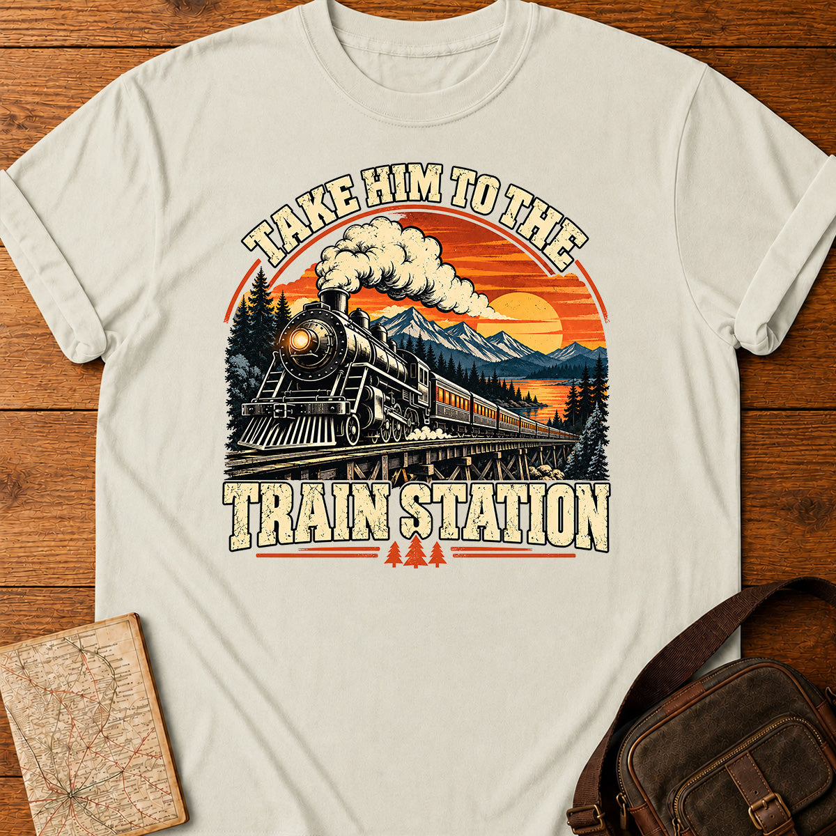 Yellowstone Train Station T-shirt