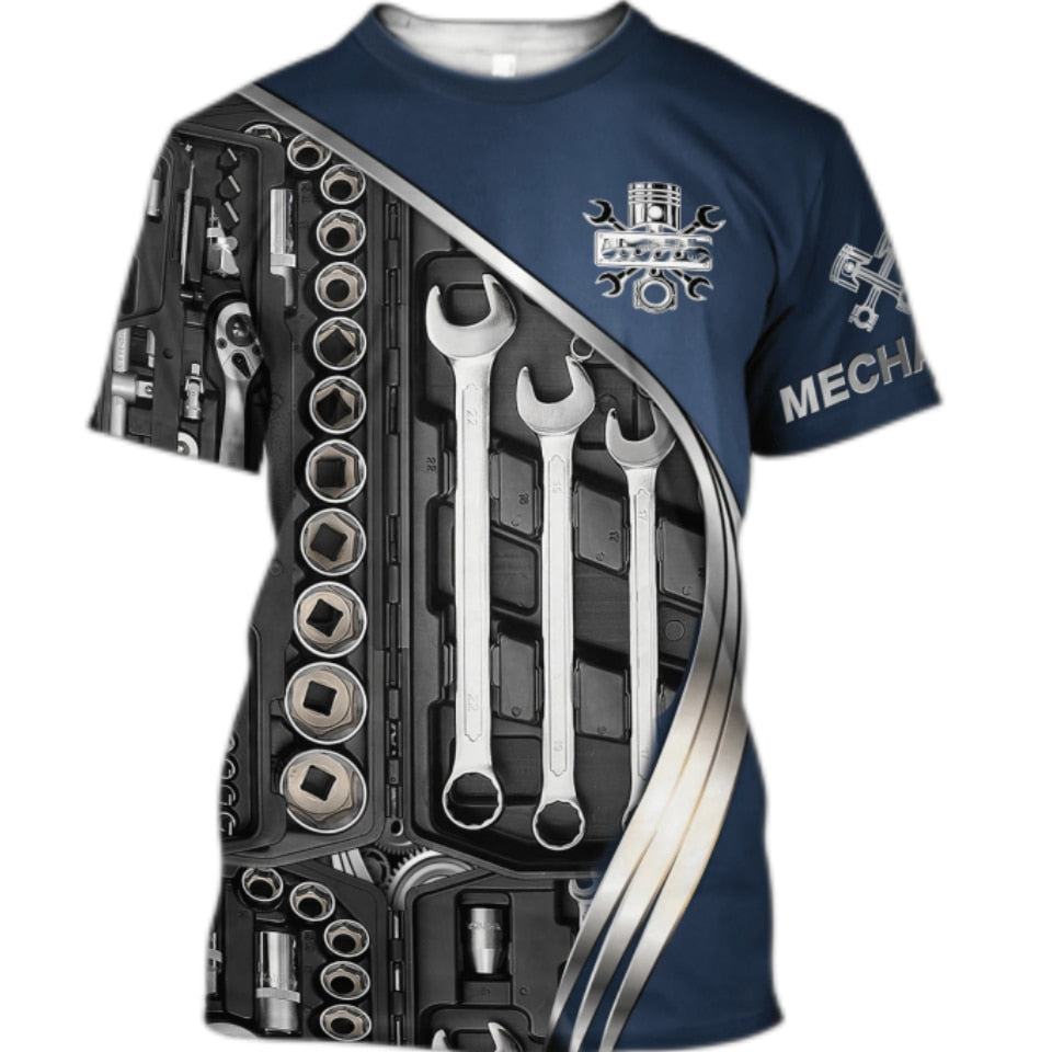 Personalized Name Mechanic Shirt 3D All Over Printed Mechanic Tool Unisex Hoodie