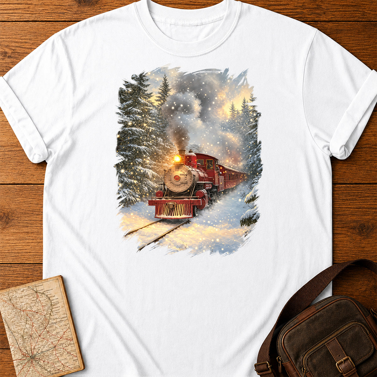 Christmas Express Snowy Forest T-shirt