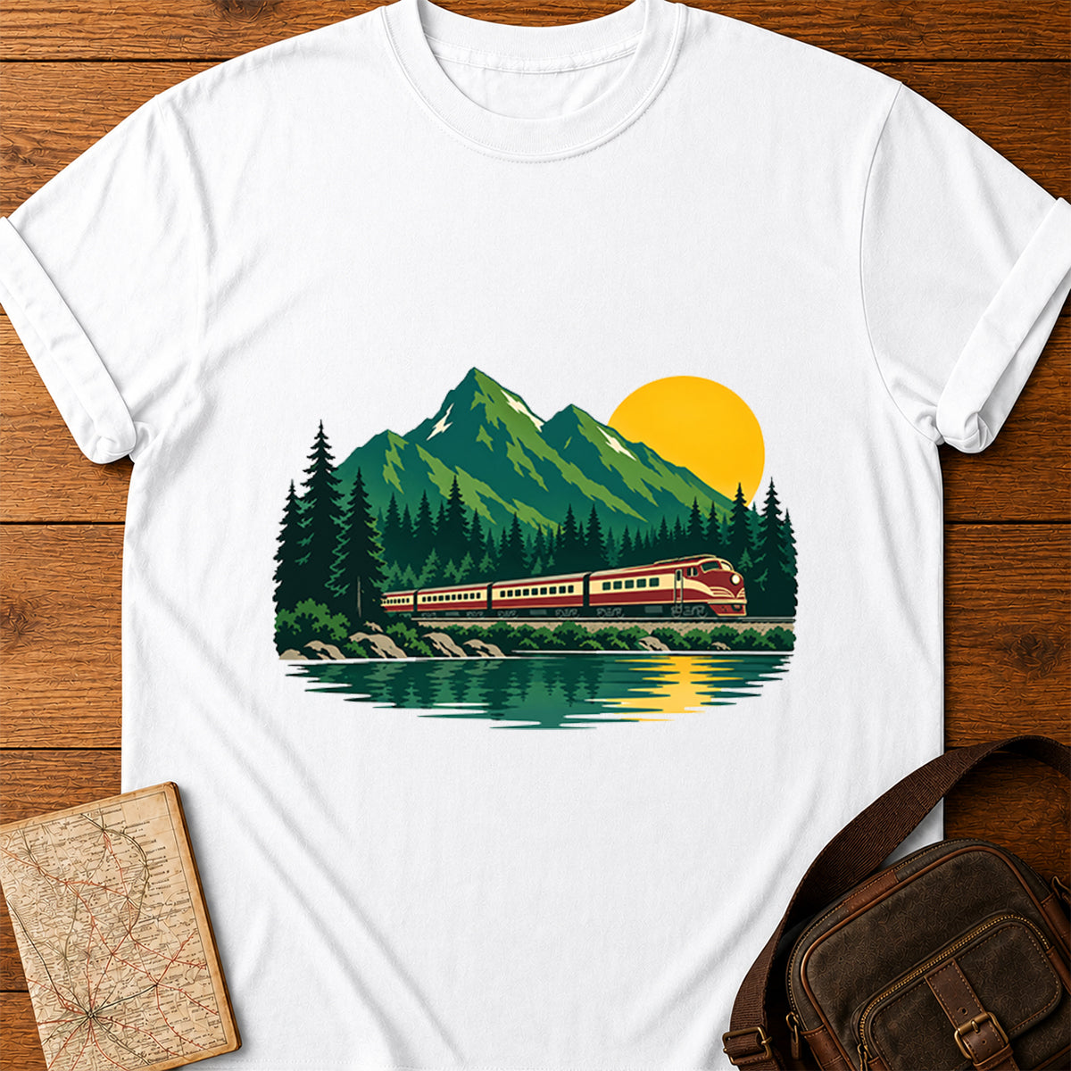 Stunning Sunrise Train Journey T-shirt