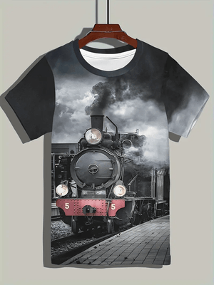 Railspirit Unique Vintage Train Unisex T Shirt All Over Print