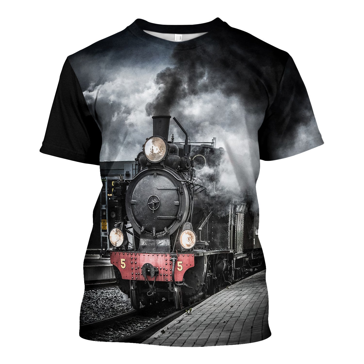 Railspirit Unique Vintage Train Unisex T Shirt All Over Print