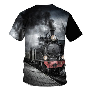Railspirit Unique Vintage Train Unisex T Shirt All Over Print