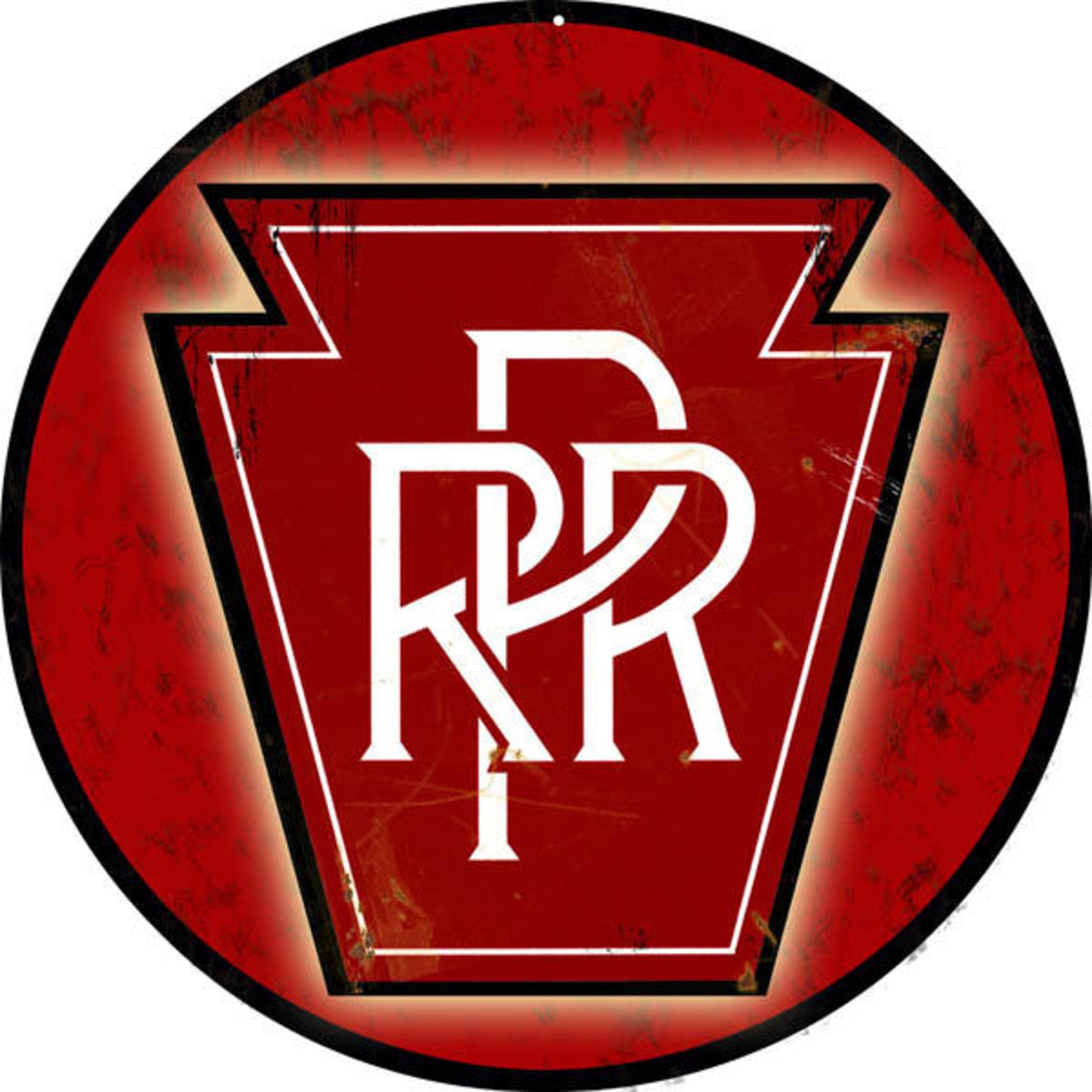 Railspirit Pennsylvania Railroad Sign Metal Sign Vintage Style Retro Garage Art
