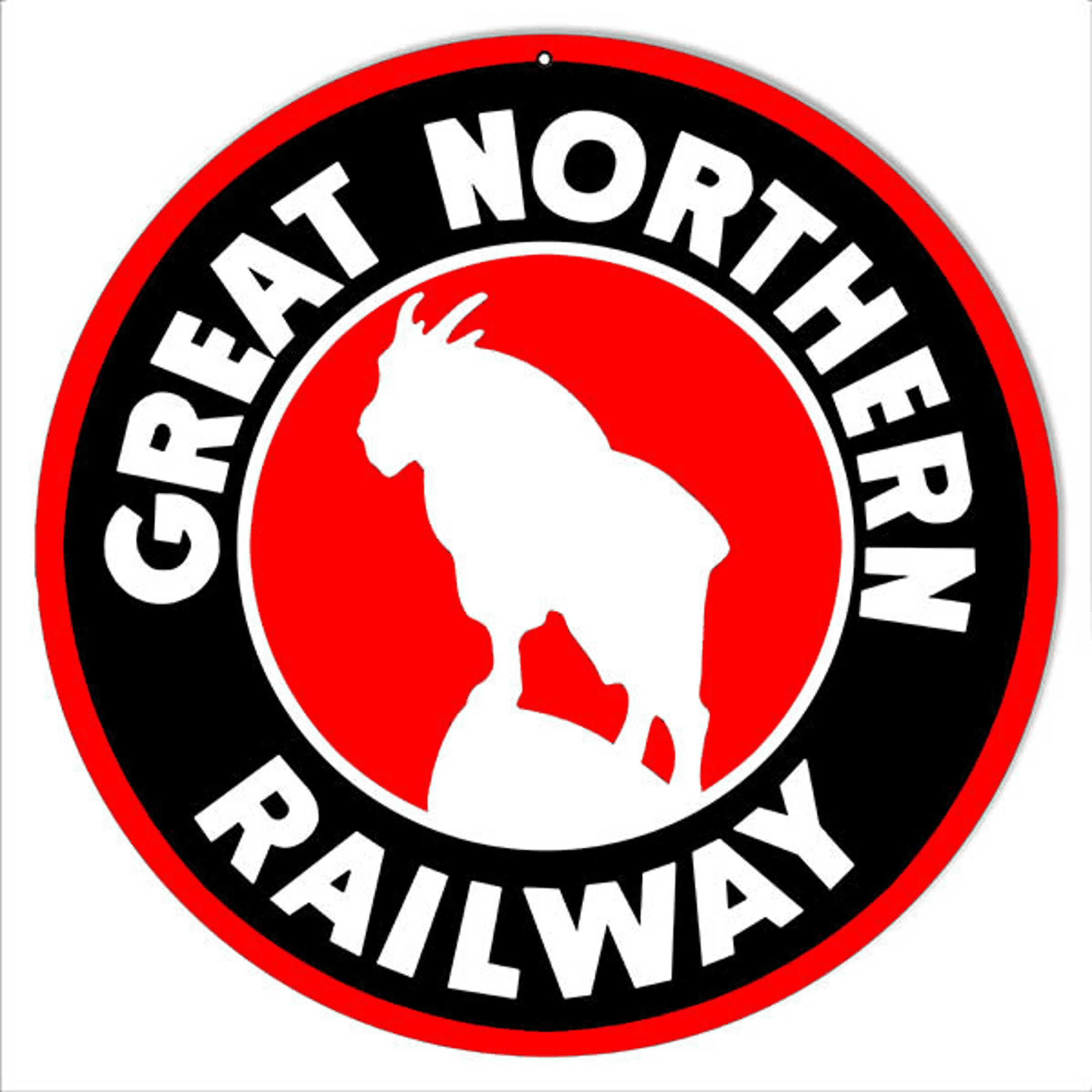 Railspirit Great Northern Railway Railroad Sign Metal Sign Vintage Style Retro Home Decor Garage Art