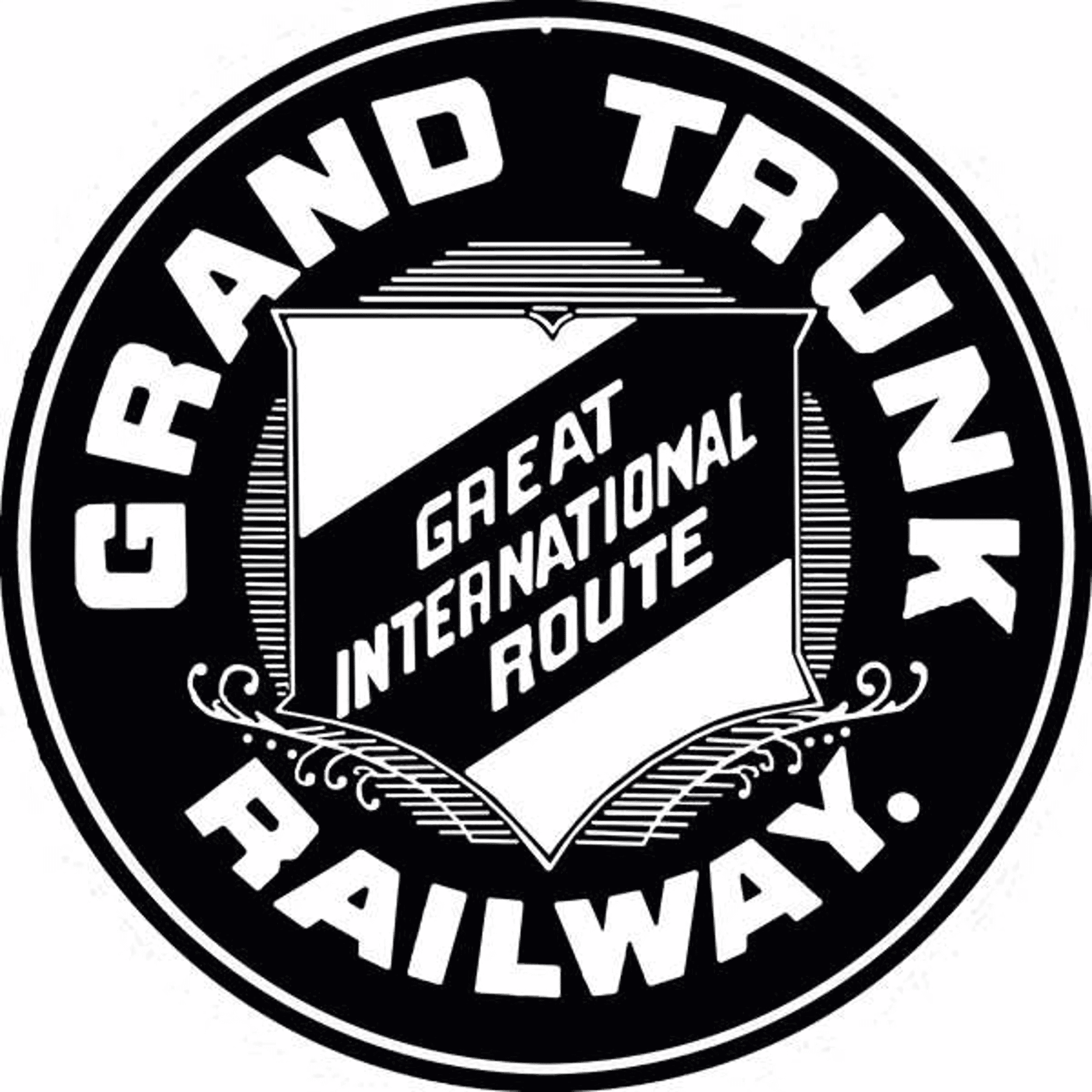 Railspirit Grand Trunk Michigan Railroad Sign Metal Sign Vintage Style Retro Garage Art