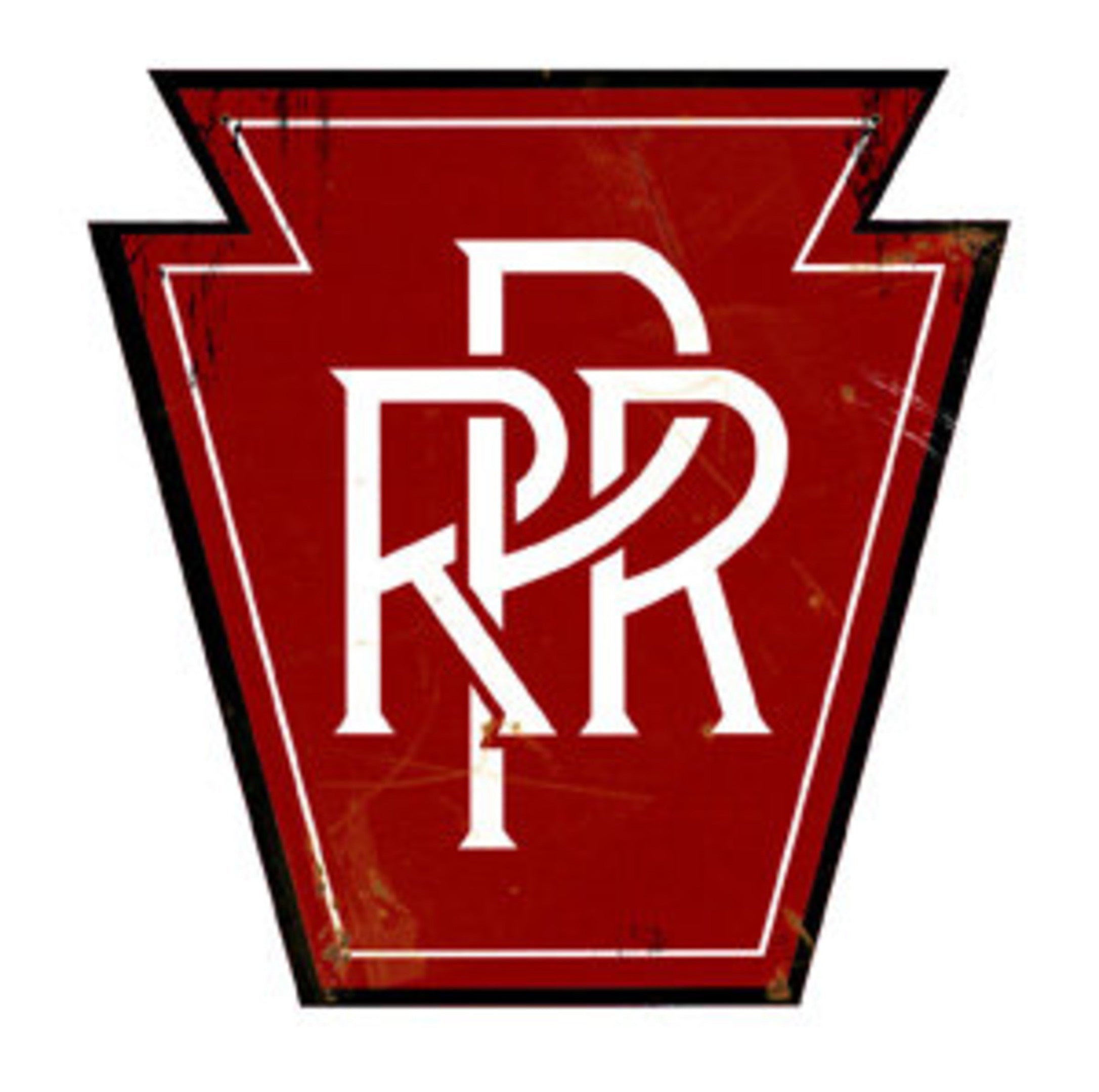Railspirit Pennsylvania Railroad Reproduction Herald Sign Steel Vintage Style Retro Garage Art