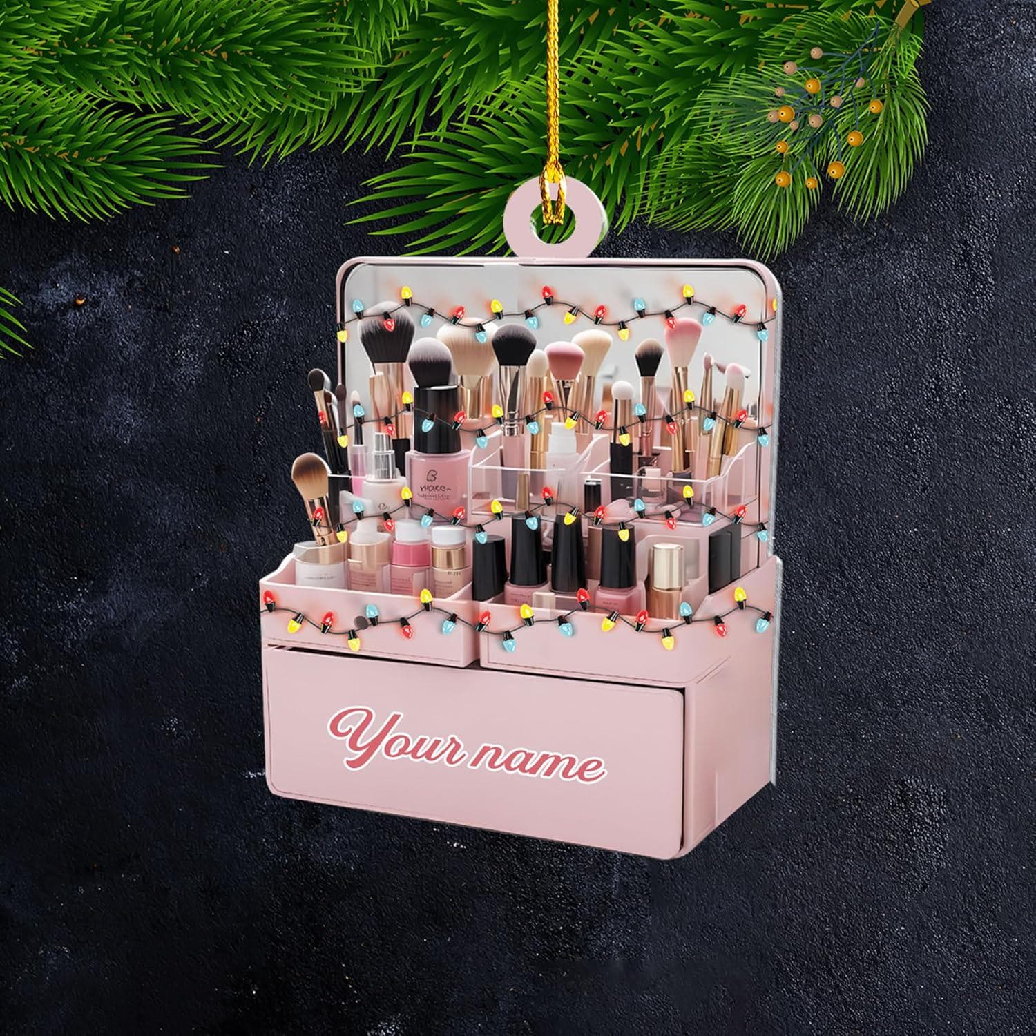 Personalized Make Up Ornament 2025, Makeup Tool Ornaments For Christmas, Skin Care Ornament, Makeup Christmas,Make Up Ornament Gift For Xmas