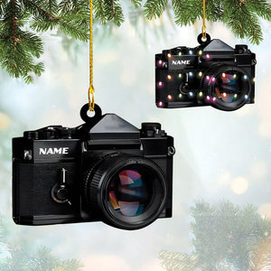 Personalized Camera Ornament, Camera Ornaments for Christmas Tree, Film Camera Christmas Ornament, Gift Photography, Photographer Lover Gift