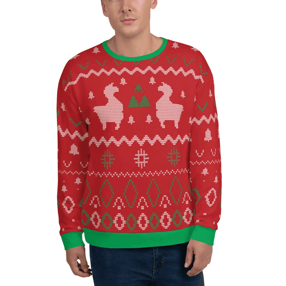 Nog Ops, Unisex Ugly Sweater, Ugly Christmas Sweater, Funny Xmas Sweaters, Ugly Christmas Sweater