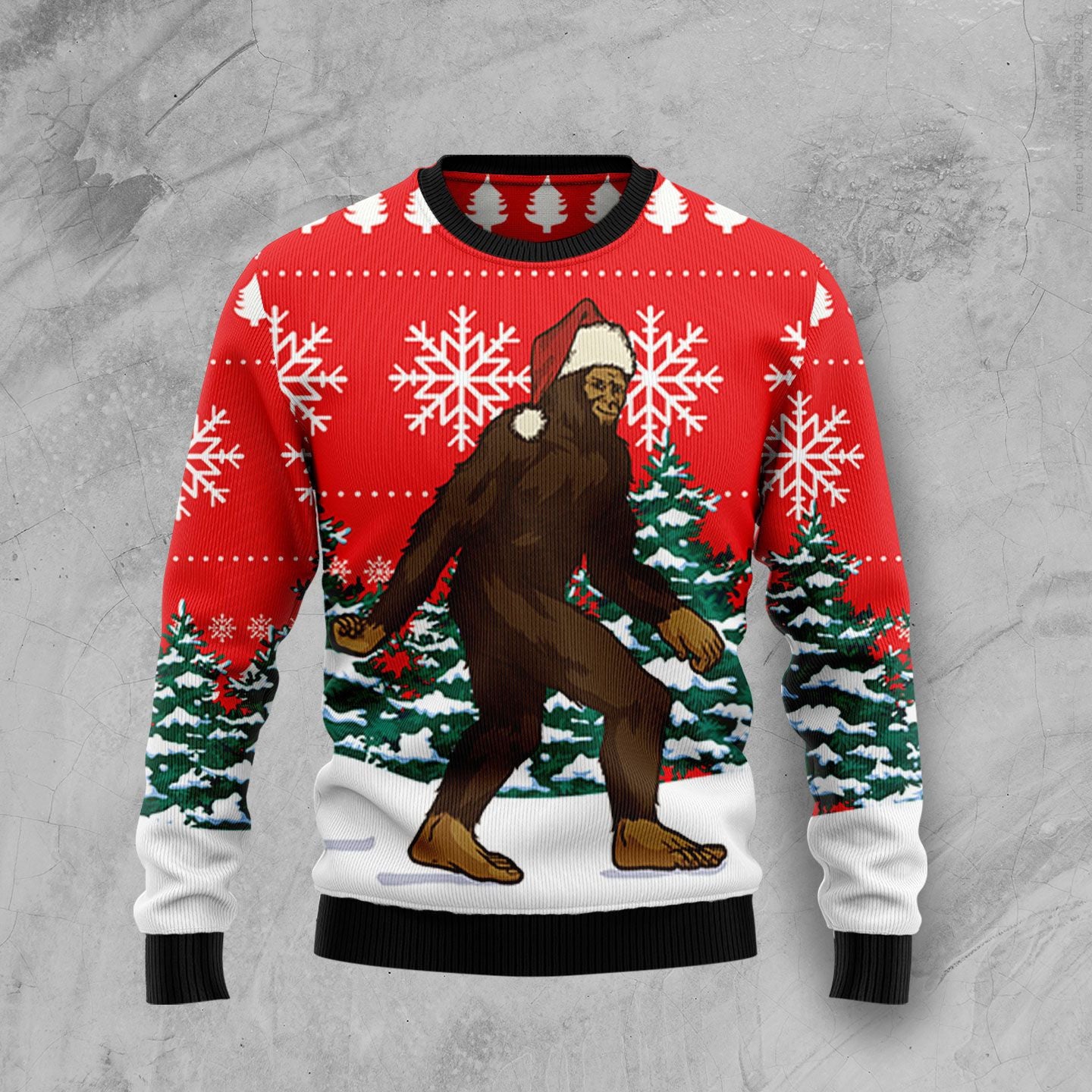 Christmas Bigfoot Ugly Christmas Sweater 3D Printed Best Gift For Xmas Adult, Ugly Christmas Sweater, Funny Xmas Sweaters