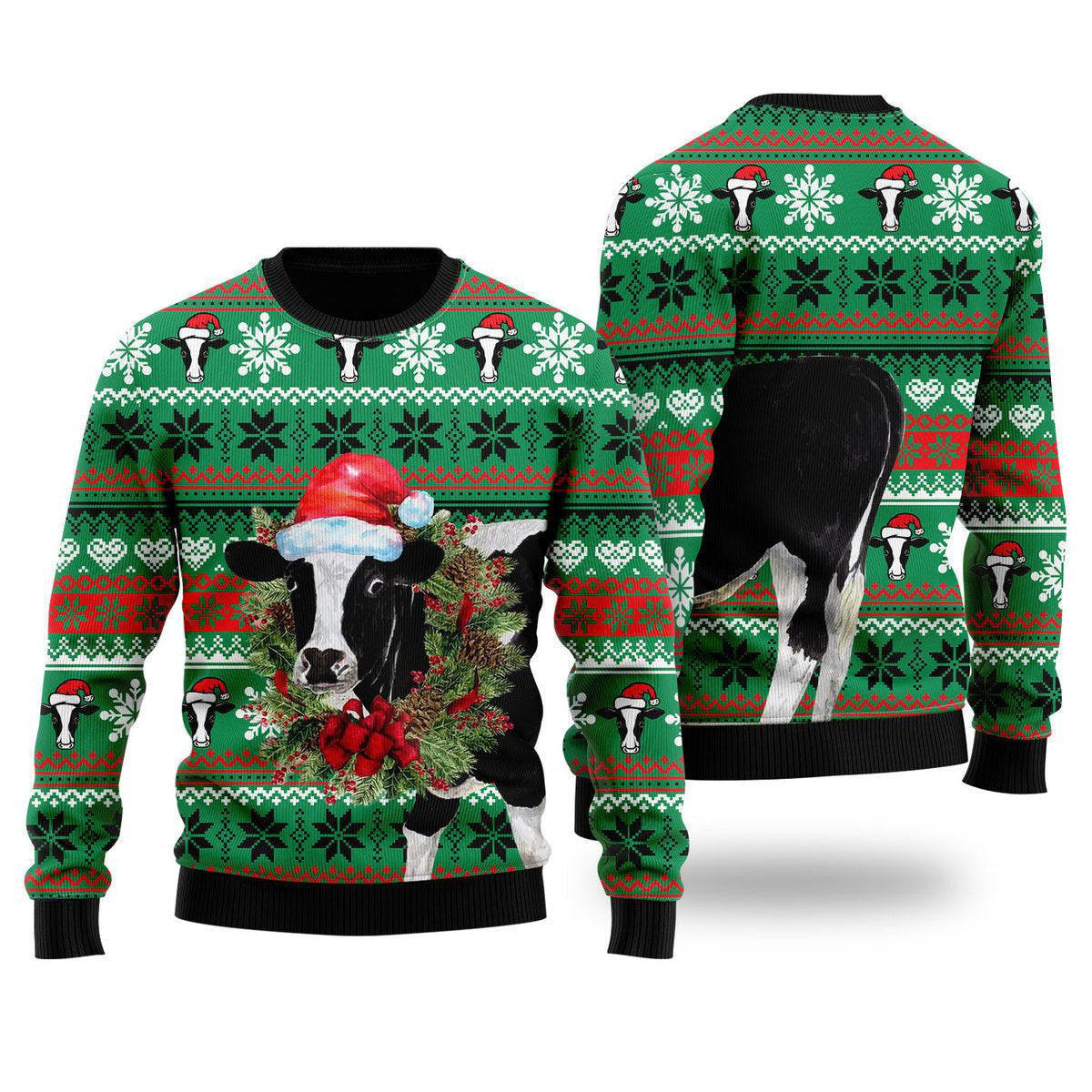 Naughty Ugly Cow Ugly Christmas Sweater 3D Printed Best Gift For Xmas, Ugly Christmas Sweater, Funny Xmas Sweaters