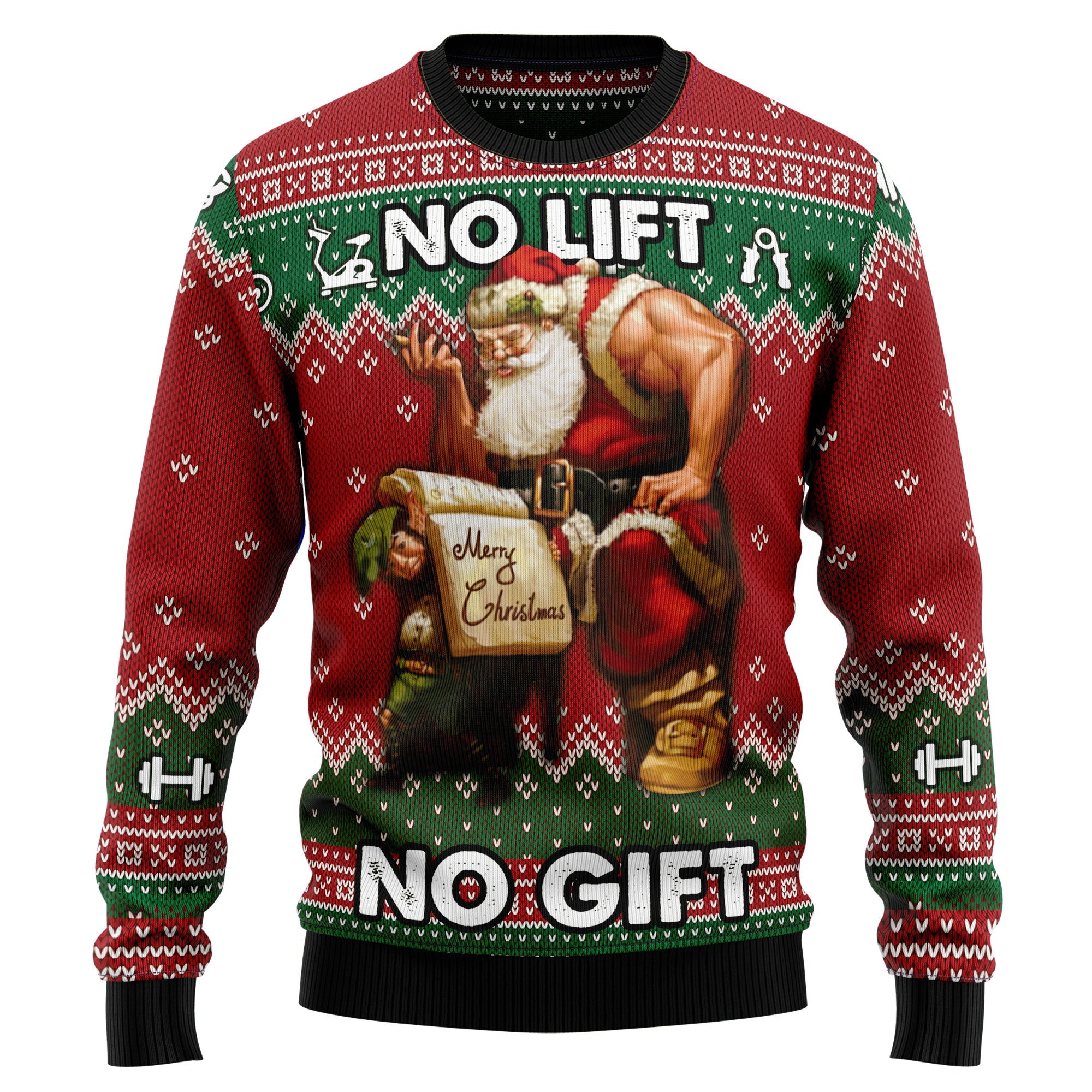 No Lift No Gift Ugly Sweater Partyugly Sweater Ideas, Ugly Christmas Sweater Jumper
