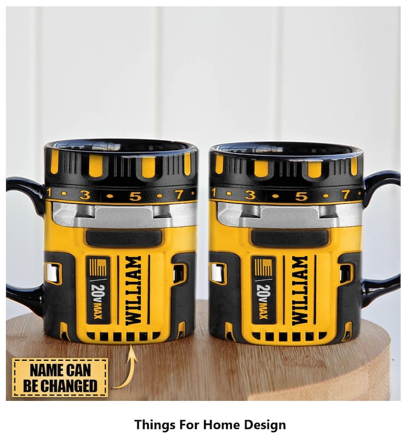 Custom Name Mug for Mechanics, Funny Ceramic Cup, Perfect Gift for Men Who Fix Everything