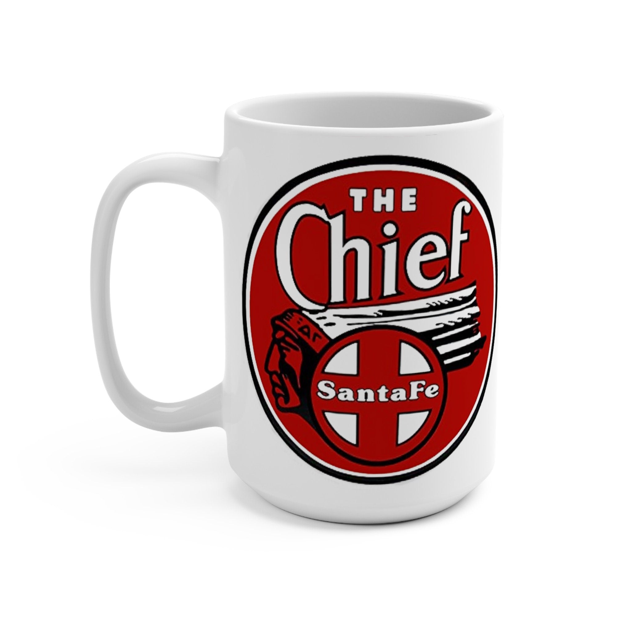 Santa Fe Railroad “The Chief” Mug Perfect Steam Engine Gift for Railfans
