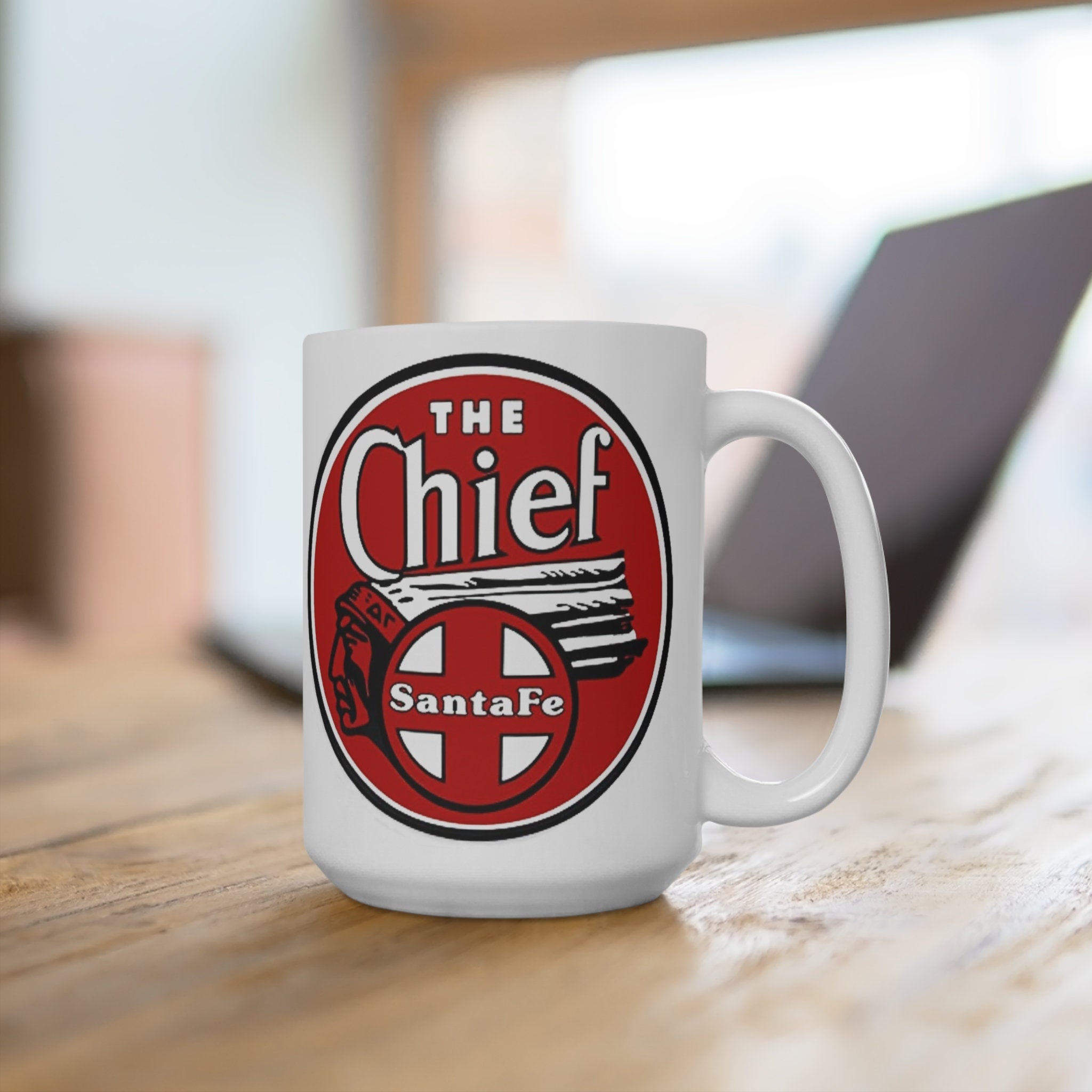 Santa Fe Railroad “The Chief” Mug Perfect Steam Engine Gift for Railfans