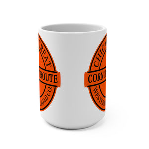 Chicago Great Corn Belt Route Western Railroad Steam Engine Model Locomotive Mug Gift for Train Lovers