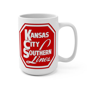 Kansas City Southern Lines Railroad Steam Engine Trains Model Locomotive Coffee Mug