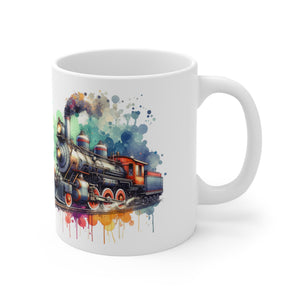 Vintage Train Mug Classic Railroad Engine Design For Train Lovers