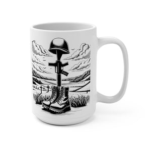 Fallen Soldier Tribute Military Mug  Antique Style, Perfect Gift For Train Lover