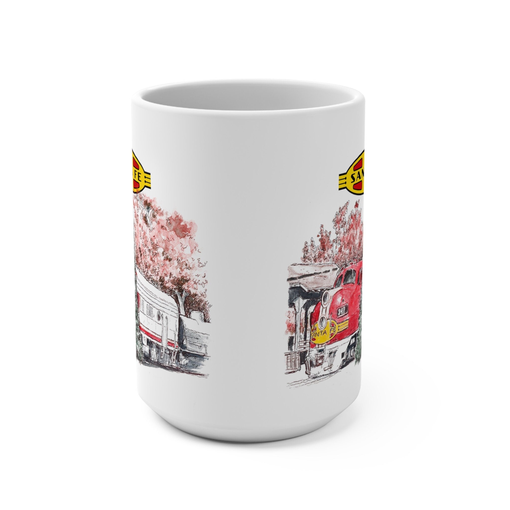 Topeka and Santa Fe Railway Rail Fan Railroad Coffee Mug Gift Idea