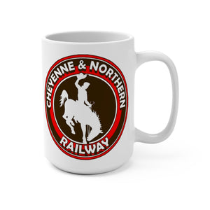 Cheyenne and Northern Railway Railfans Coffee Mug For Train Lovers