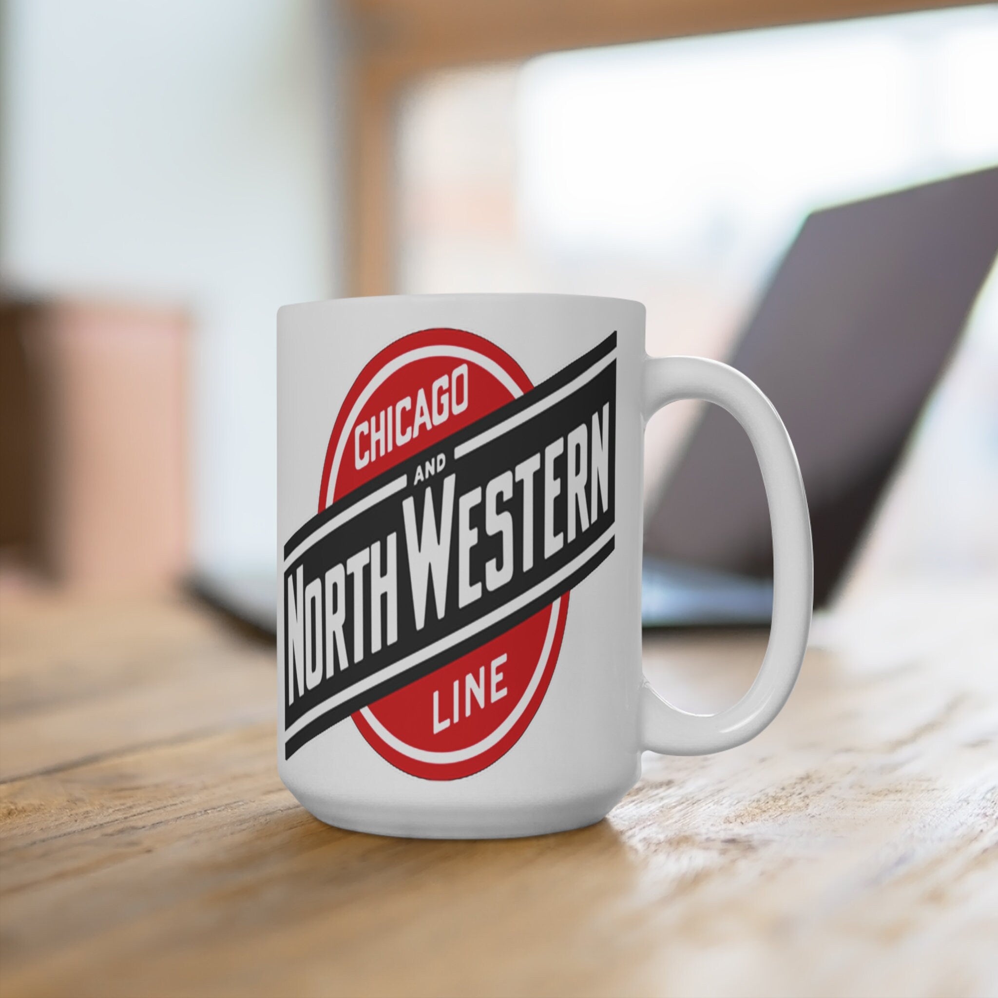 Chicago & North Western Railway Ceramic Coffee Mug Gift For Train Lovers
