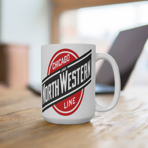 Chicago & North Western Railway Ceramic Coffee Mug Gift For Train Lovers