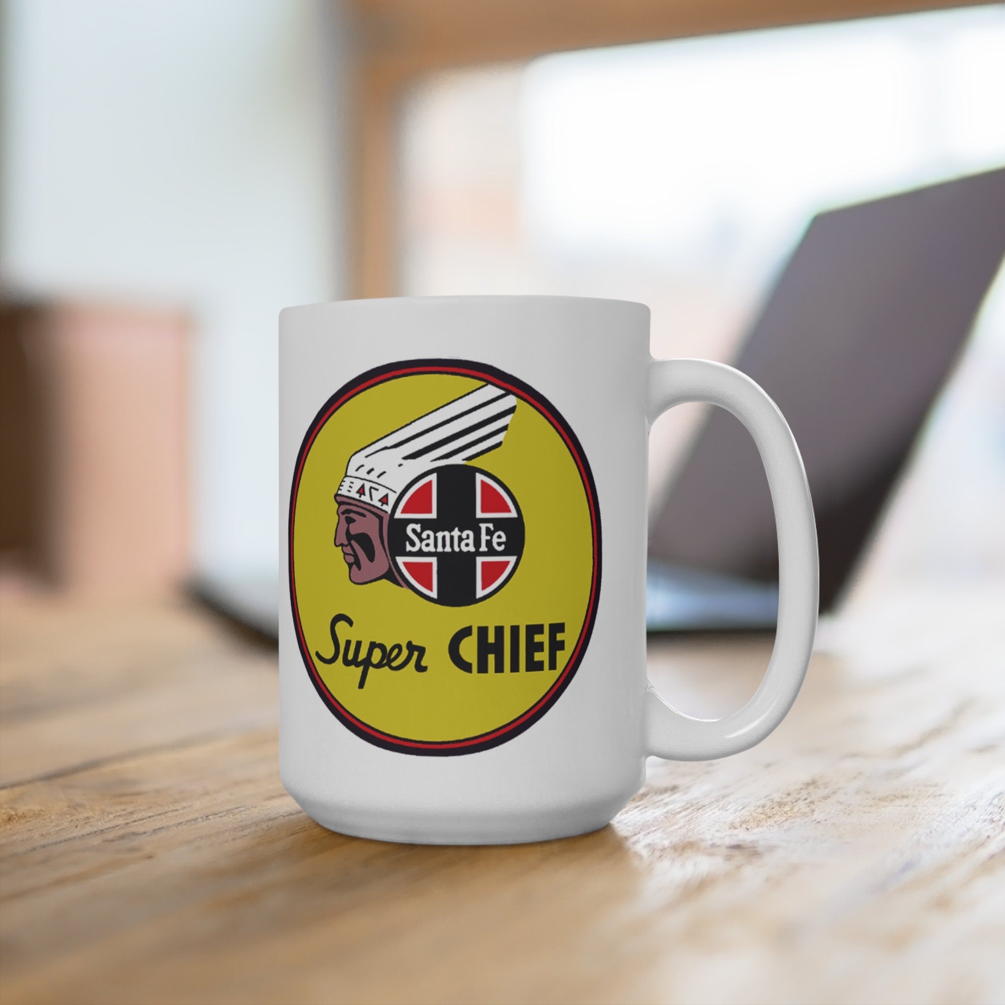 Super Chief Santa Fe Railroad Coffee Mug Unique Gift for Railroad Enthusiasts