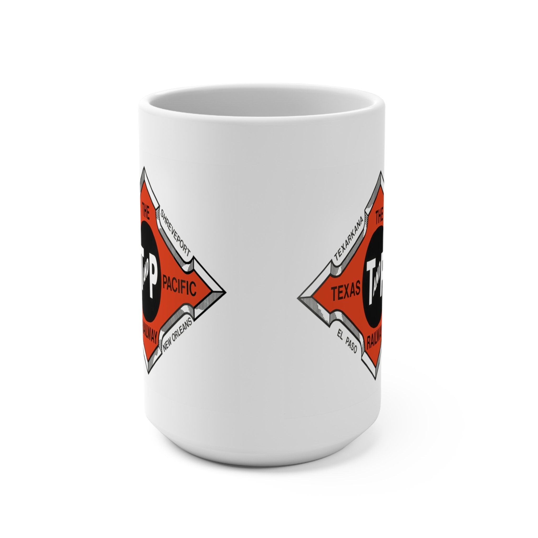 Texas and Pacific Railway Company Coffee Mug Classic Railroad Design