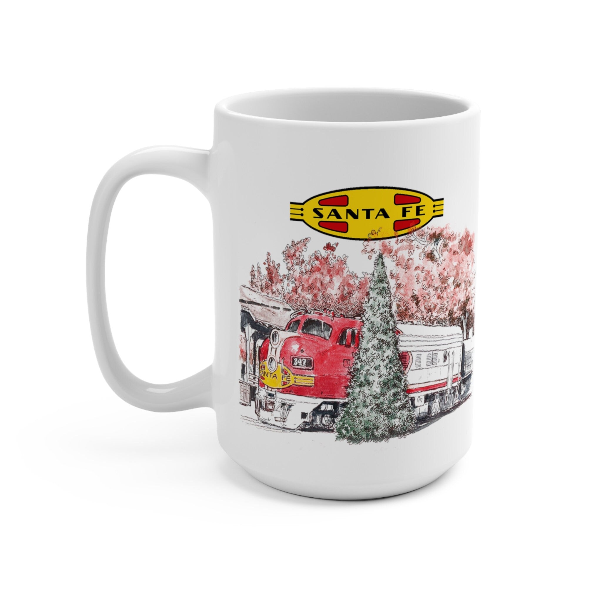 Topeka and Santa Fe Railway Rail Fan Railroad Coffee Mug Gift Idea