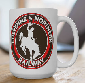 Cheyenne and Northern Railway Railfans Coffee Mug For Train Lovers