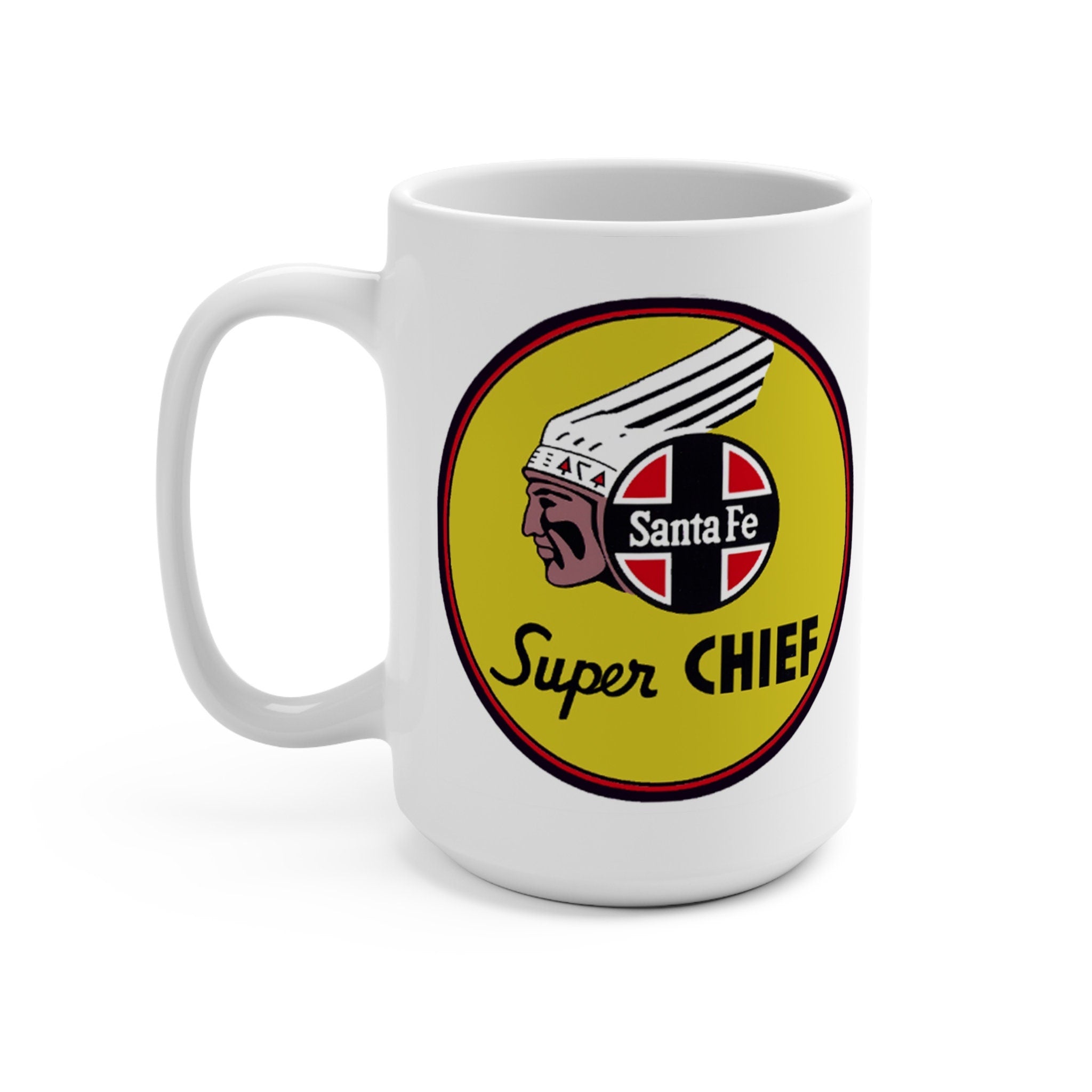 Super Chief Santa Fe Railroad Coffee Mug Unique Gift for Railroad Enthusiasts
